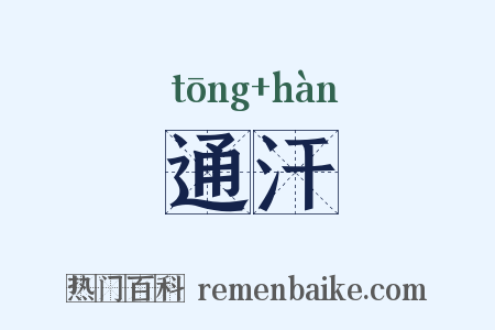 通汗是什么意思的图片